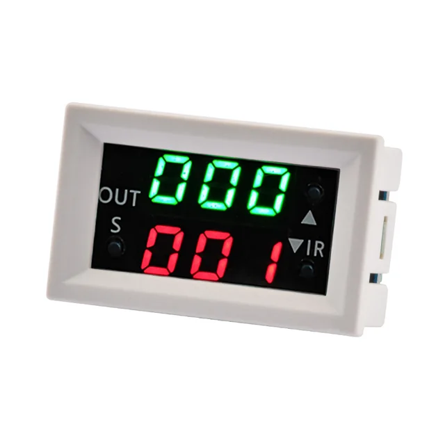 DC 12V Dual LED Display Time Relay Module T2401N Digital Time Delay Relay Cycle Timer Switch