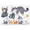 1 set Funny Car Sticker Cat Climbing Pet Animal Styling Stickers Car Scratch Cover Decoration Creative Bumper Decals Accessories 5