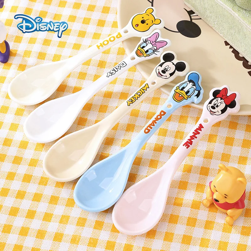 Disney Mickey Minnie Cartoon Dinnerware Ceramics Spoon Children