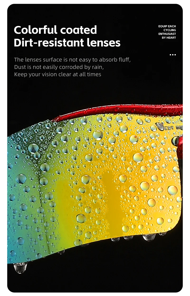 WEST RADFAHREN Outdoor Radfahren Sonnenbrille Männer Frauen Straße Fahren Fahrrad Brille Sport Bergsteigen Brillen Fahrrad UV400 Brille – Detail 7