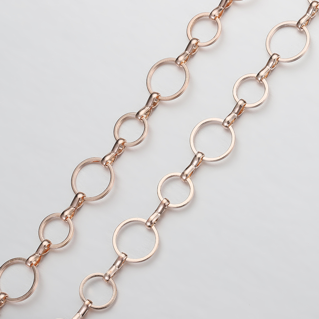 Meter 8mm 10mm Circle Link Chain Silver Gold Plated o-shaped Loop Chain for Jewelry Making DIY Necklace Bracelet Chain Accesso