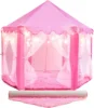 Portable Kids Toy Tipi Tent Princess Pink Girl Castle Play House Children Small House Folding Playtent Party Castle Child Room 4