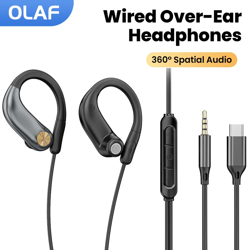 High-Fidelity Wired Over-Ear Headphones with Mic & Volume Control