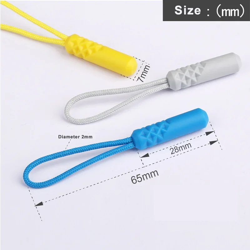 8 Pieces Zipper Pull Tab Replacement Metal Zipper Handle