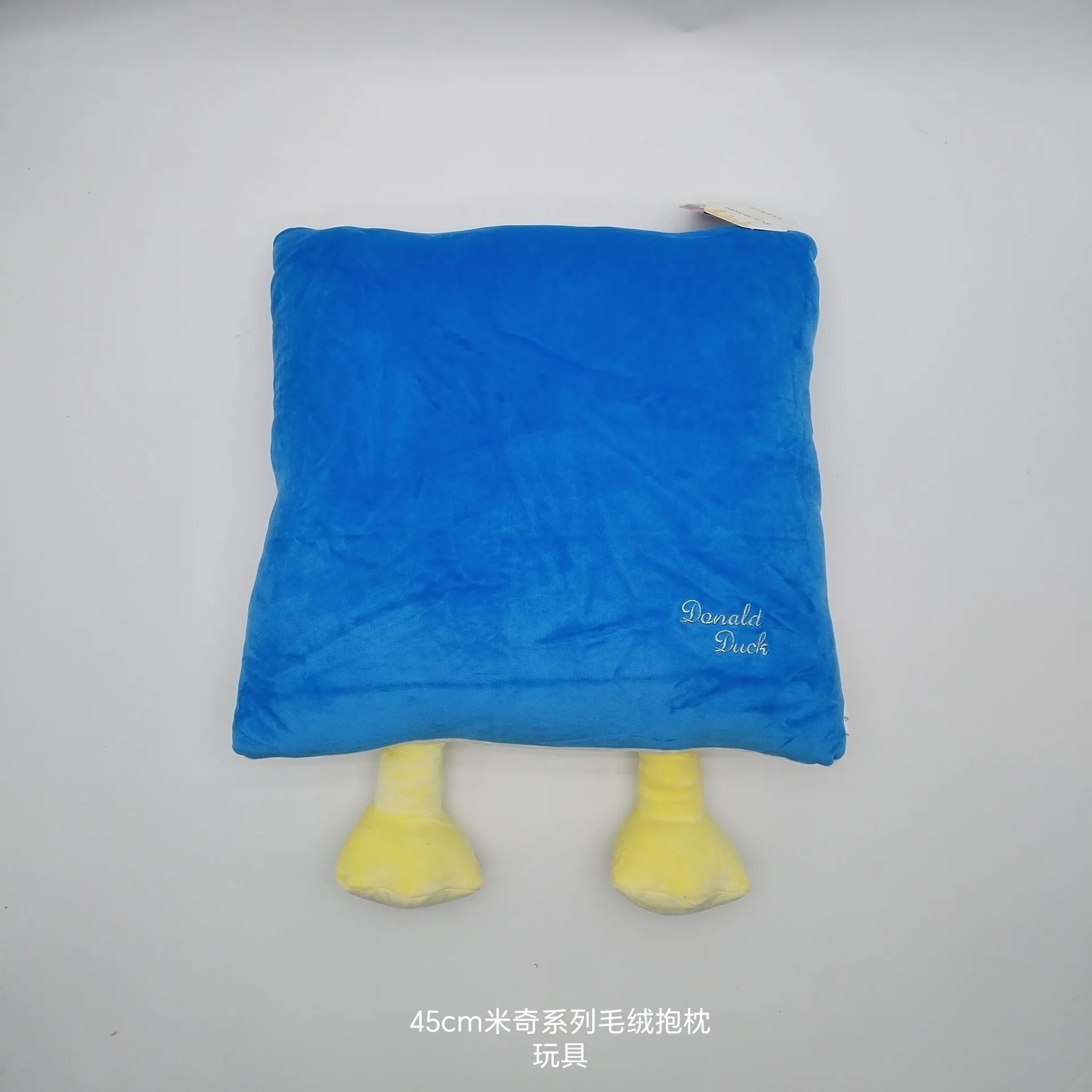 디즈니 미키 미니 도널드 덕 45cm 플러시 쿠션 - 귀여운 캐릭터 다리 디자인 푹신한 쿠션, 침대 및 어린이 침실용