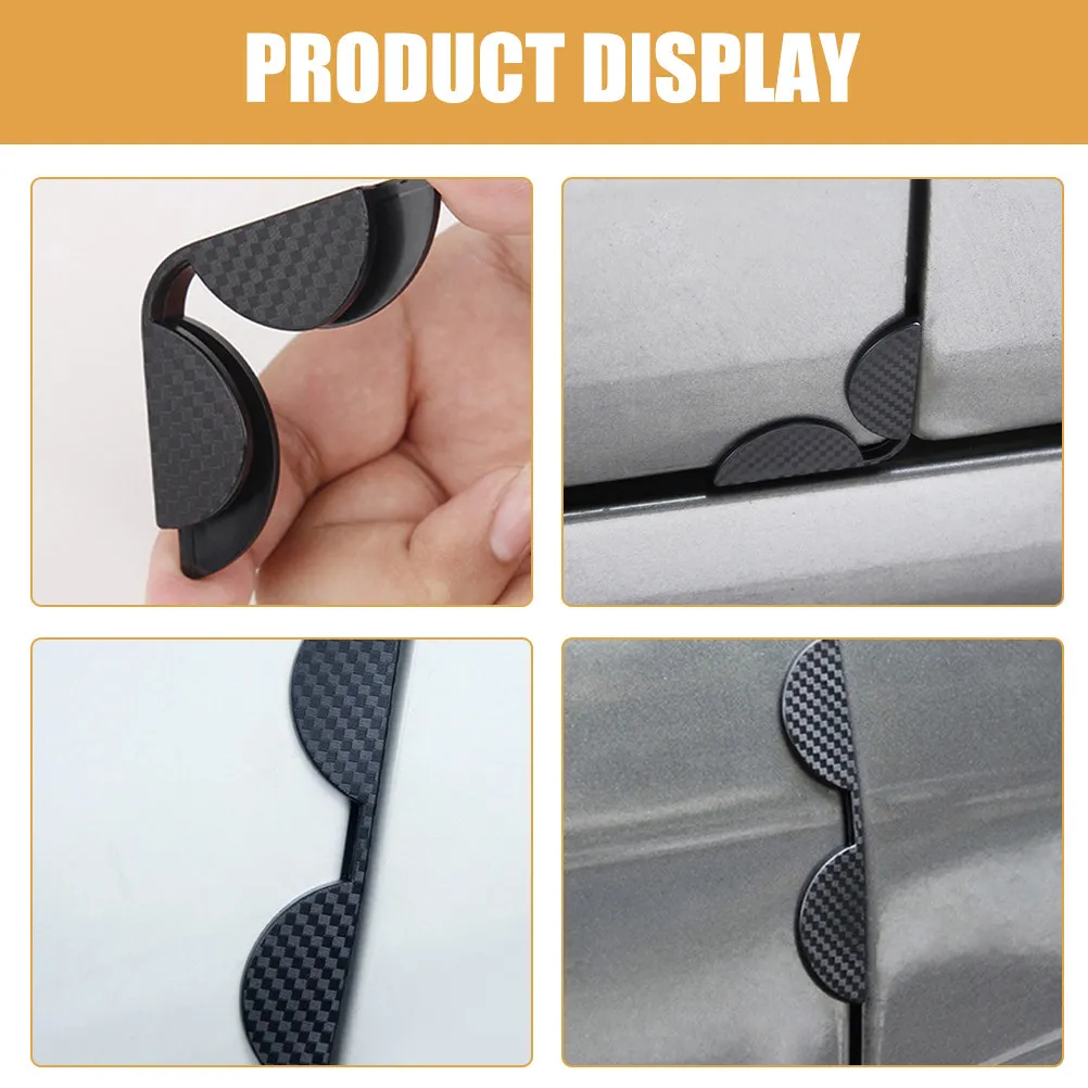 4Pcs 범용 자동차 도어 코너 가드 부드러운 PVC 소재 도어 엣지 프로텍터 충돌 방지 소음 감소 차량 보호