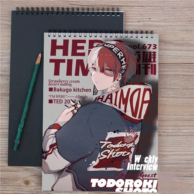 School Notebook Anime, Anime Sketchbook Hero Academy