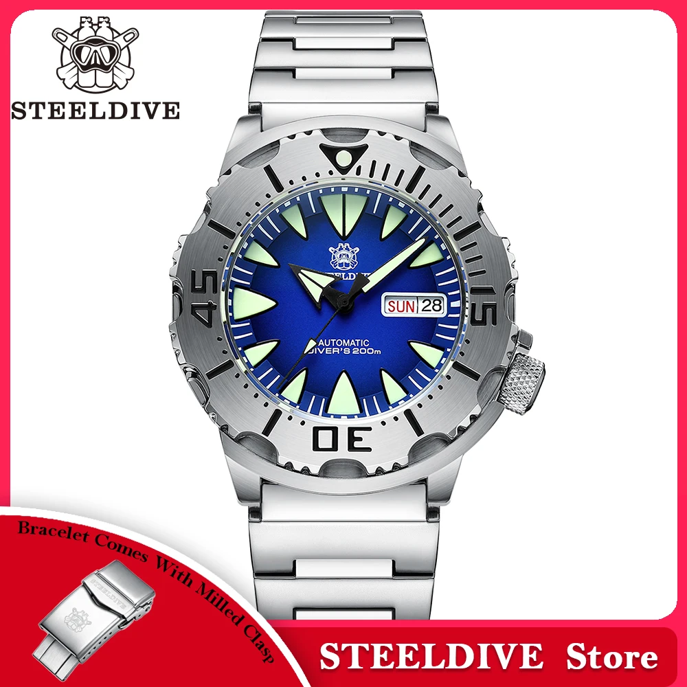 STEELDIVE SD1984 Hot Selling 42.2MM M onster 200M Waterproof NH36