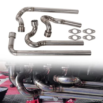for BMW K100 K100RS Exhaust Header Motorcycle Muffler Pipe Collector Manifold Cafe Racer Scrambler Custom