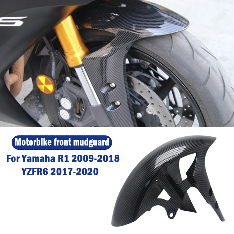 

For Yamaha R1 2009-2018 R1 YZFR6 R6 2017-2020 Motorcycle Front Fender ABS Injection Carbon Fiber Fender Fairing Mudguard