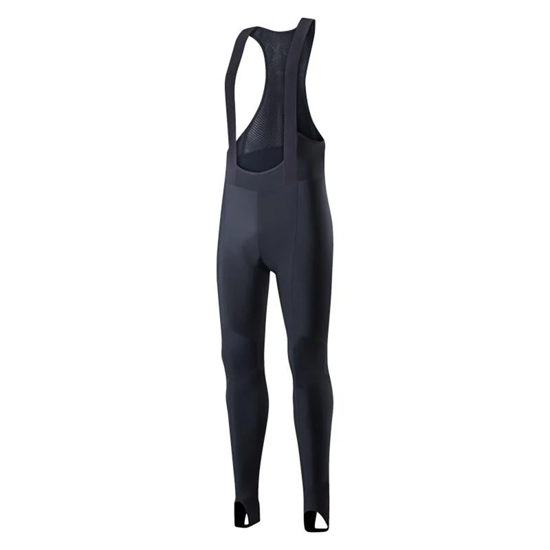 Cycling Tights Men Cycling Bib Long Tights Interface Padding Winter Thermal Fleece Bicycle Bib Pants Road Bike Bibs
