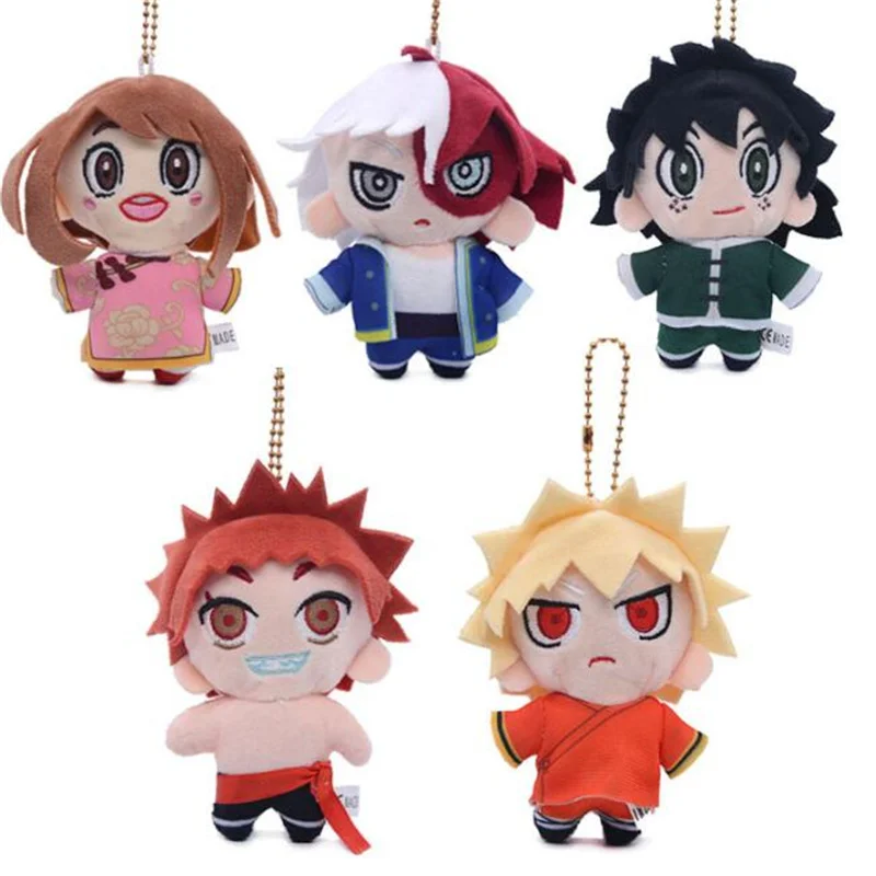 30pc/lot Anime Key Ring My Hero Academia Keychain Cartoon Figure Izuku