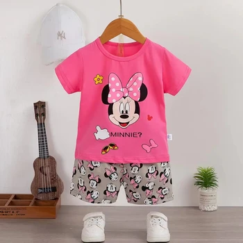 moda neonate vestiti estivi neonate imposta ragazze carine T-shirt + pantaloncini set abbigliamento per bambini vestiti per neonate 1