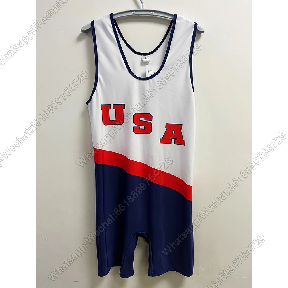 Custom Reversible Sublimated Marathon Running Wear Lightweight Iron Suit Wrestling Singlets Triathlon Bodysuit Gym Gear Skinsuit