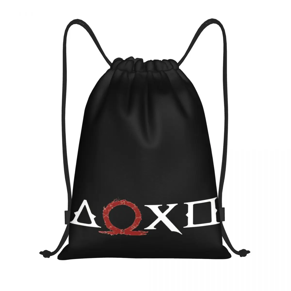 

God Of War Runes 14 Drawstring Bags Gym Bag Graphic Vintage Drawstring Backpack Firm Backpack Funny Sarcastic
