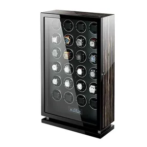 Image for Automatic Watch Winder Luxury Wood Watch Safe Box  