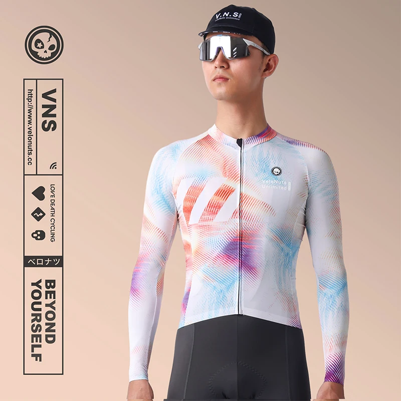 Velonuts Cycling Jersey Man Breathable Long Sleeve Cycling
