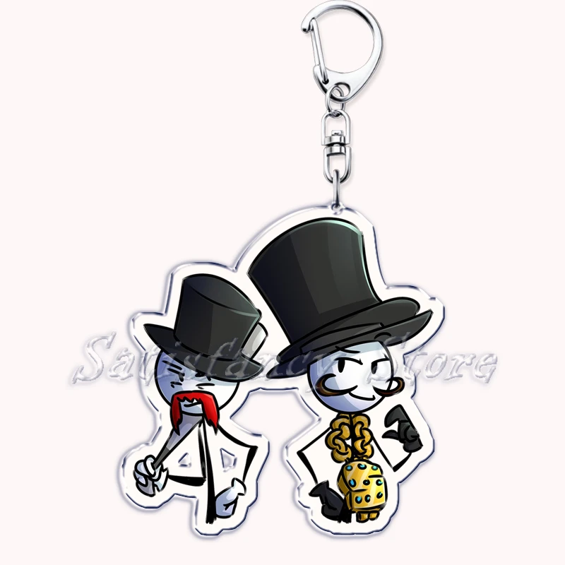 Spiel Henry Stick min Charles Calvin Acryl Schlüssel anhänger Schlüssel ring für Zubehör Tasche Anhänger Schlüssel anhänger Ring Schmuck Freunde Geschenke – Detail 9
