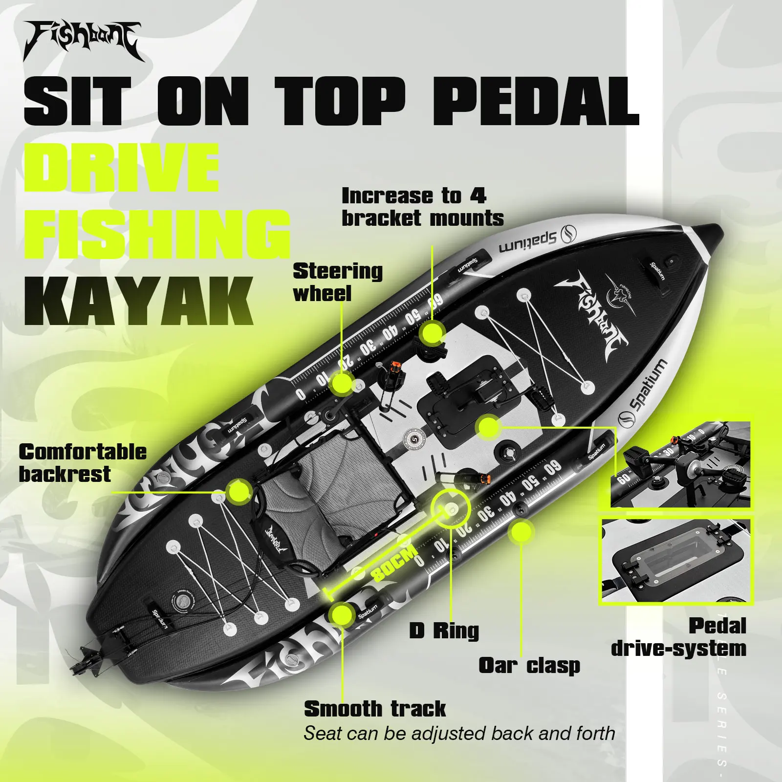 Spatium Pedal Kayak 3