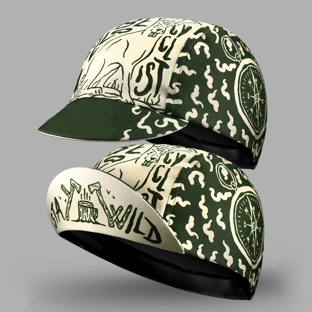 Stay Wild New Classical Cycling Caps OSCROLLING Gorra Ciclismo Unisex