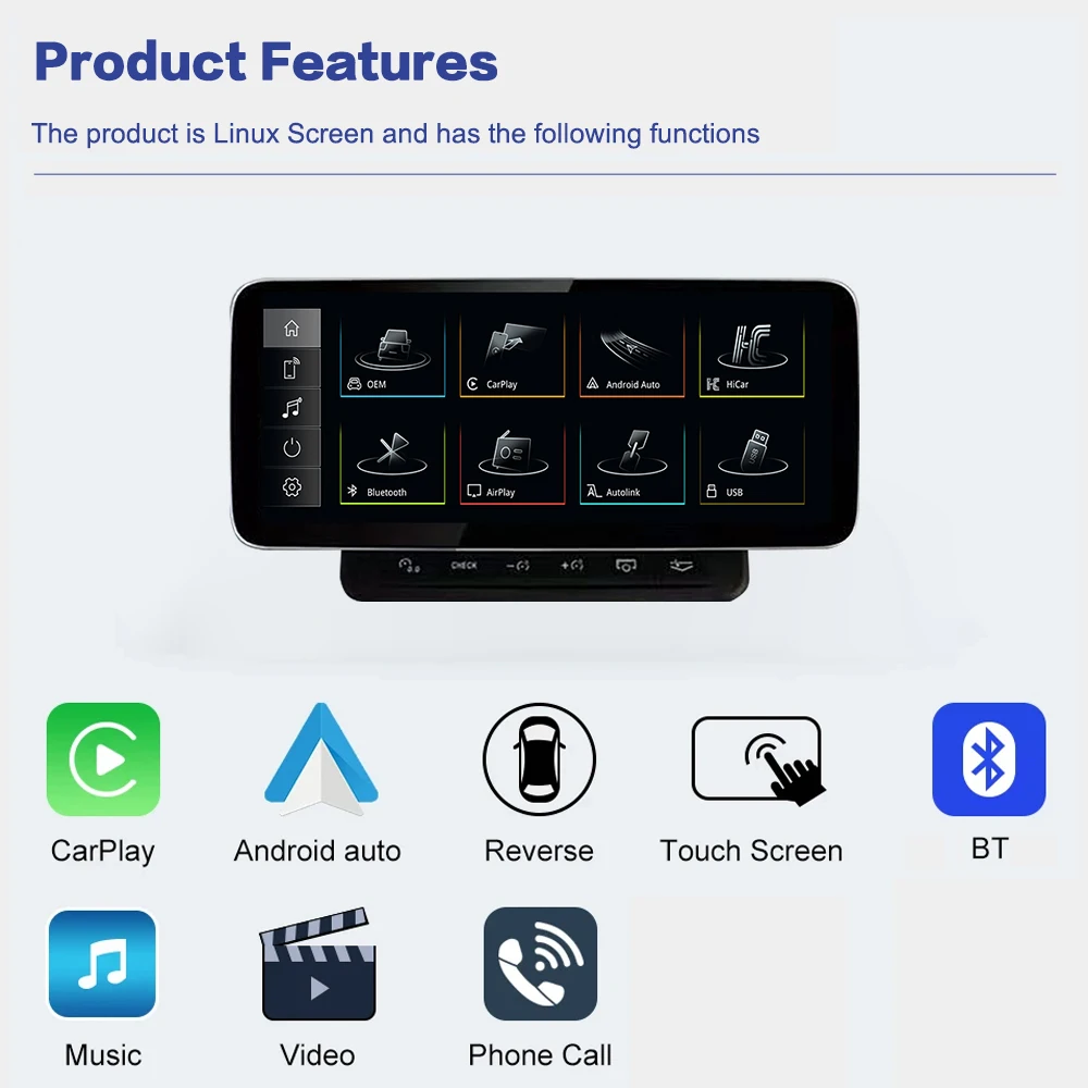 Radio de coche con pantalla digital de 12.3 pulgadas, Android 13, Carplay inalámbrico, GPS, navegador y reproductor, compatible con el sistema estéreo original de Audi A6 C6 2005-2009 2