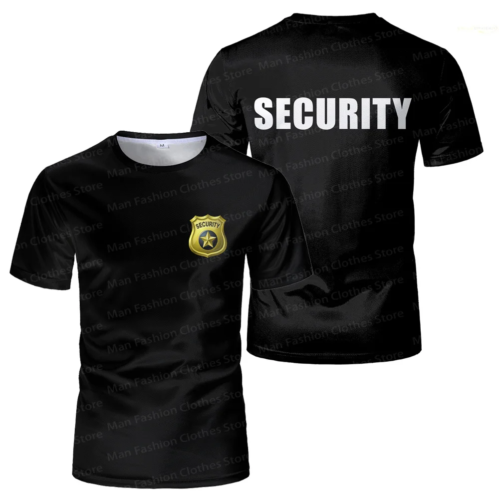 Classic Security Uniform Cheap Men's T-shirts Bodyguard Professional Work Clothes Tee Guard Light Breathable Procurement Tops 6