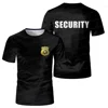 Classic Security Uniform Cheap Men's T-shirts Bodyguard Professional Work Clothes Tee Guard Light Breathable Procurement Tops 6