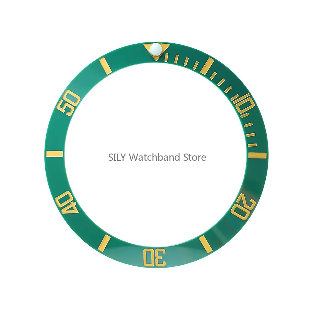 38 mm Keramiklegierung Uhrenlünette Einsatzring Hang passend für 40 mm automatisches mechanisches Gehäuse für NH35/34 GMT Taucheruhr Teil Zubehör – Detail 13