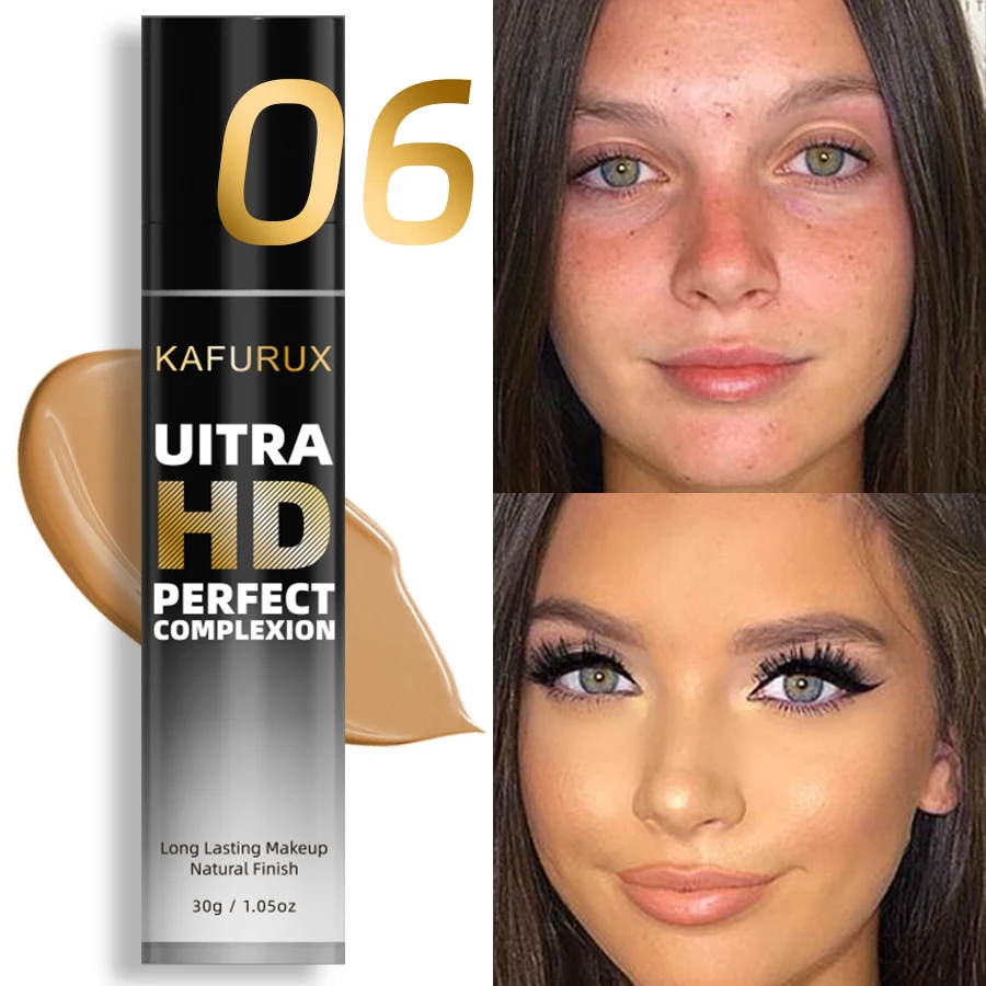 8-Color Matte Oil-Control Foundation Cream - Waterproof Full Coverage Concealer