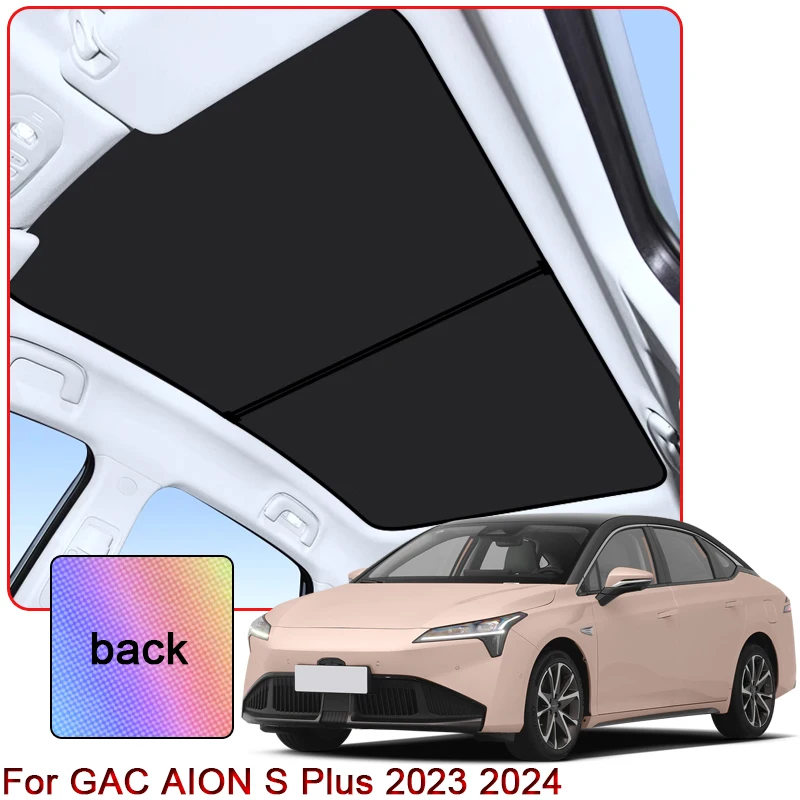 

Colorful Ice Crystal Car Roof Sunshade For GAC AION S Plus 2023 2024 Car Clip-on Sunroof Skylight Blind Shading Cover Accessory