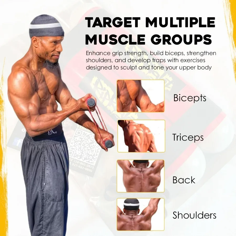 RipStick Workout Equipment for Joint Rehab Shoulder and Resistance Training Muscle Building and Core Workout with 6 Adjustable