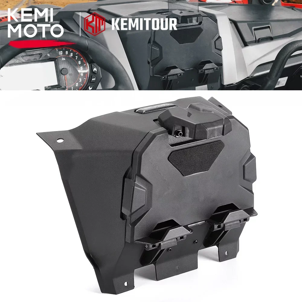 

KEMIMOTO UTV Electronic Device GPS Holder Storage Box Compatible with Polaris RZR PRO XP XP4, PRO R, TURBO R 2020-2023