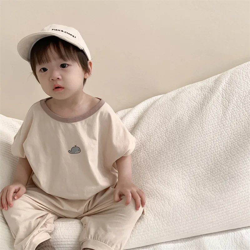 2024 Summer New Baby Boy Cotton Thin Romper Newborn Infant Cute Cartoon Jumpsuit Toddler Girl Breathable Casual Jumpsuit 0-24M