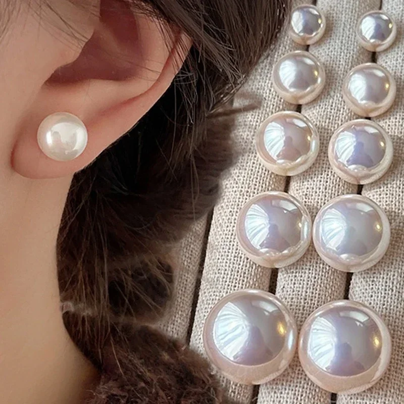 Pearl Clip Earring Women Fashion French Clip on Ear Fake Piercing Vintage Earring Luxury Non-Piercing Jewelry Earclips