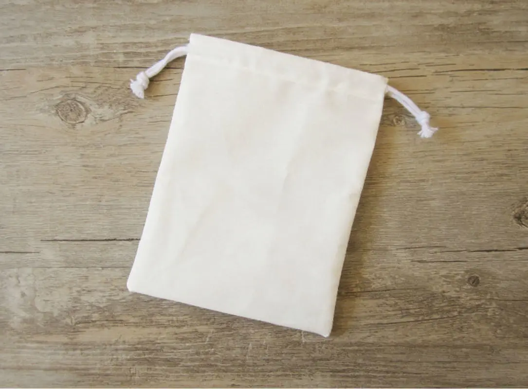 Sac cadeau en coton réutilisable, emballage de bijoux, maquillage, fête, bougie, Vauxhall et btPocket Print Logo, proximité Wstring Powder, T/C, 100