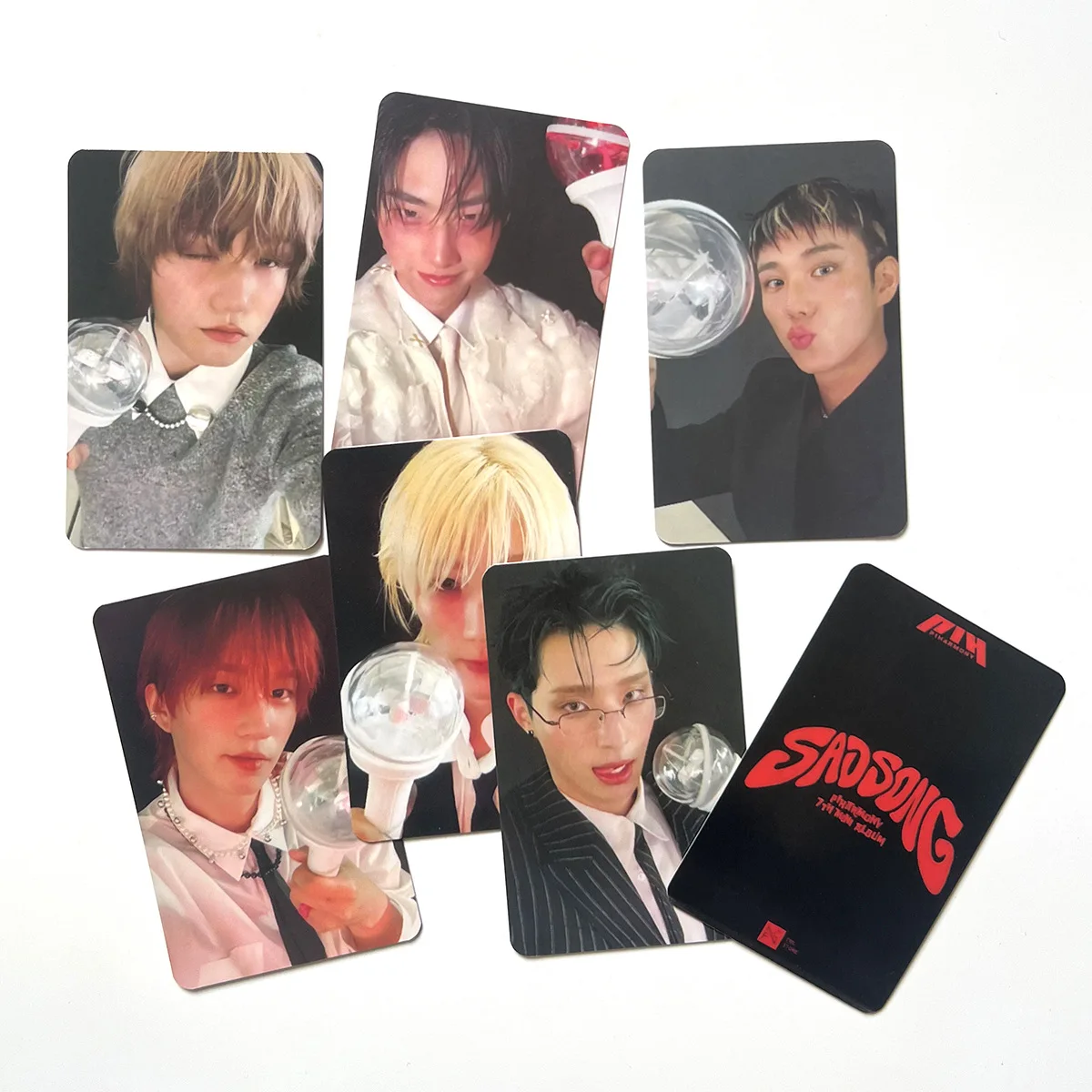 6Psc/Set KPOP P1Harmony Album SAD SONG Photocards High Quality