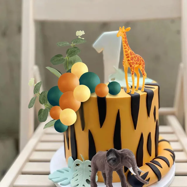 72 Decorazioni Torta Animali Foresta - Stuzzicadenti Per Cupcake, 8 Stili Giungla, Per Feste Bambini - Foto 6