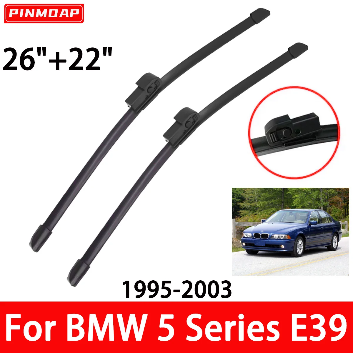 Automotive Wiper Blades For BMW Série 5 E39 525i 528i 530i - Foto 3