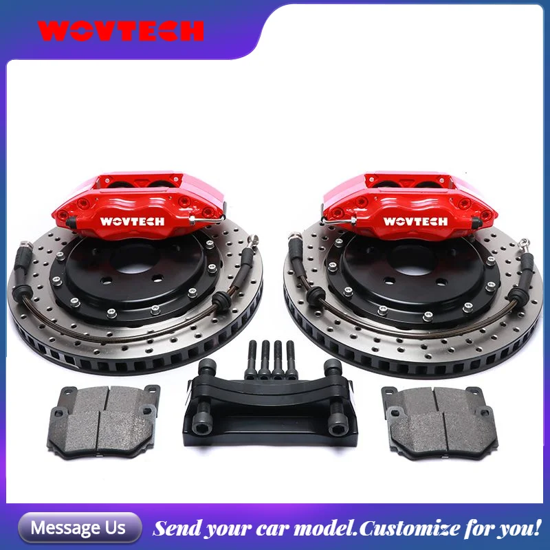 

Front Brake Kit 4 Piston Caliper with Drilled 300*24mm Rotor Disc Kit 16inch for Lexus LX570 Land Cruiser