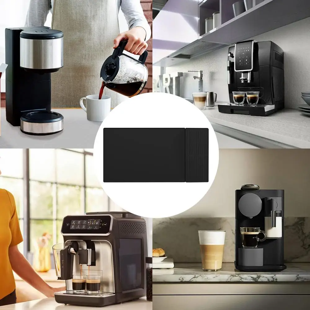 Silicone Coffee Mat Silicone Coffee Station Mat With Raised Edges Dish Drying Mat Pet Feeding Mat Multifunctional Coffee Bar