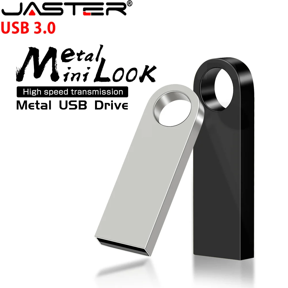 JASTER USB FLASH DRIVE Metal Colorful Keychain, USB 3.0 128GB 64GB 32GB 16GB 8GB 4GB