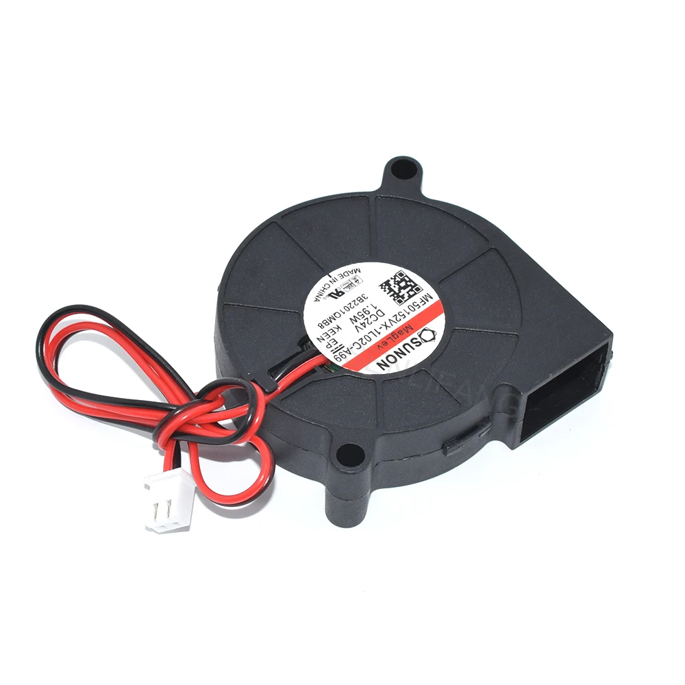 New For SUNON MF50152VX-1L02C-A99 5015 50*50*15MM 24V 1.95W 2Pin 3D Printer Centrifugal Turbine Blower Cooling Fan — view 5