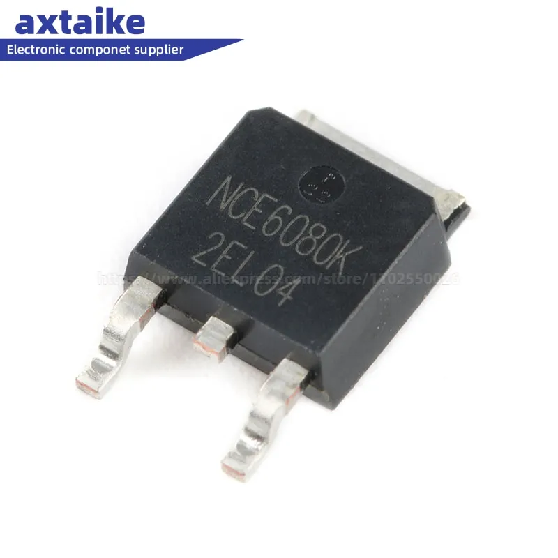 

10PCS NCE6080K NCE6080 TO-252 60V 80A DPAK N-channel MOS Field Effect Tube SMD MOSFET Field Effect Transistor Chip