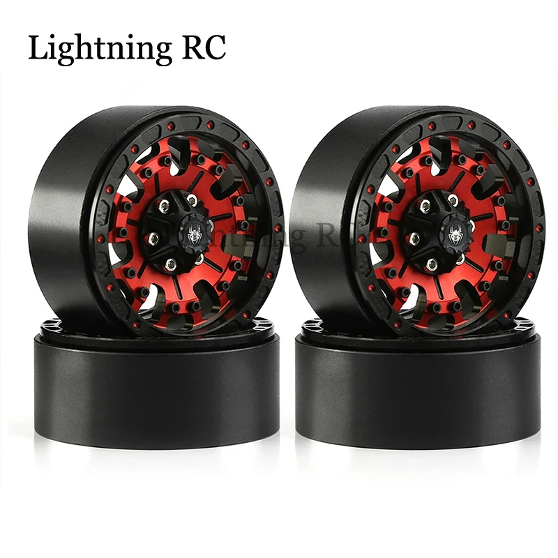 

4Pcs CNC Aluminum Alloy 1.9 Beadlock Wheel Rim for 1/10 RC Crawler Car Axial SCX10 90046 AXI03007 TRX4 VS4-10 Redcat Gen8 rbx10