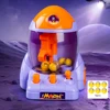 Cute Cartoon Rocket-Shape Claw Machine Funny Durable Educational Playthings Birthday Chirstmas Gift 6