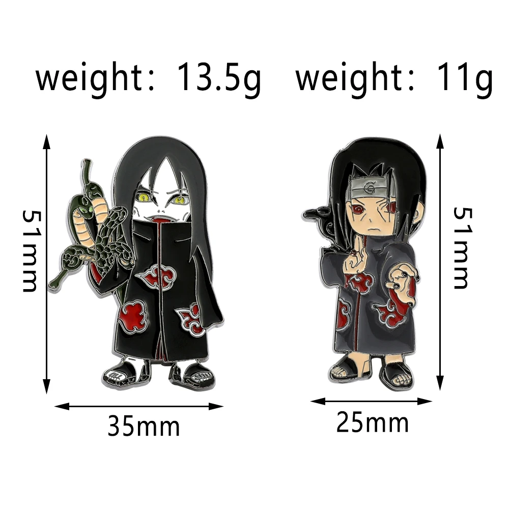 Anime naruto pins para mochilas akatsuki nuvem vermelha esmalte emblemas  figura dos desenhos animados broches para feminino masculino lapela pino  jóias presentes - AliExpress