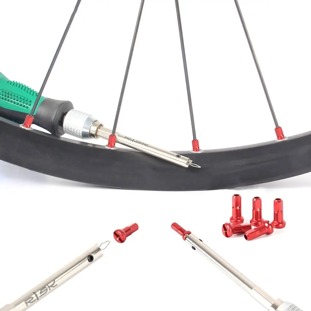 bicycle spoke wrench mini cycle mountain bike road weaving ring adjustment tool 8 wire wrench steel ring repair correction Wheel Spoke Nipple Wrench Removal Tool Screwdriver Insertion Tool Bicycle Spoke Cap Removal Wrench Bike Spoke Nipple