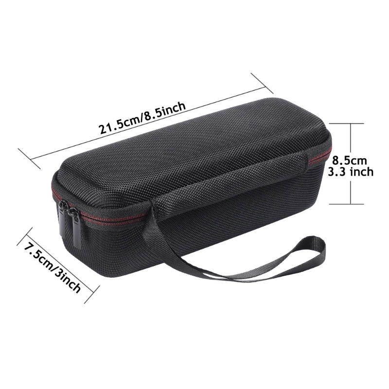 Custodia Rigida EVA Per Altoparlante Tribit XSound Go: Cover Antiurto Da Viaggio Con Manico E Tasca, Nero, 20x8,5x7,5 Cm - 4