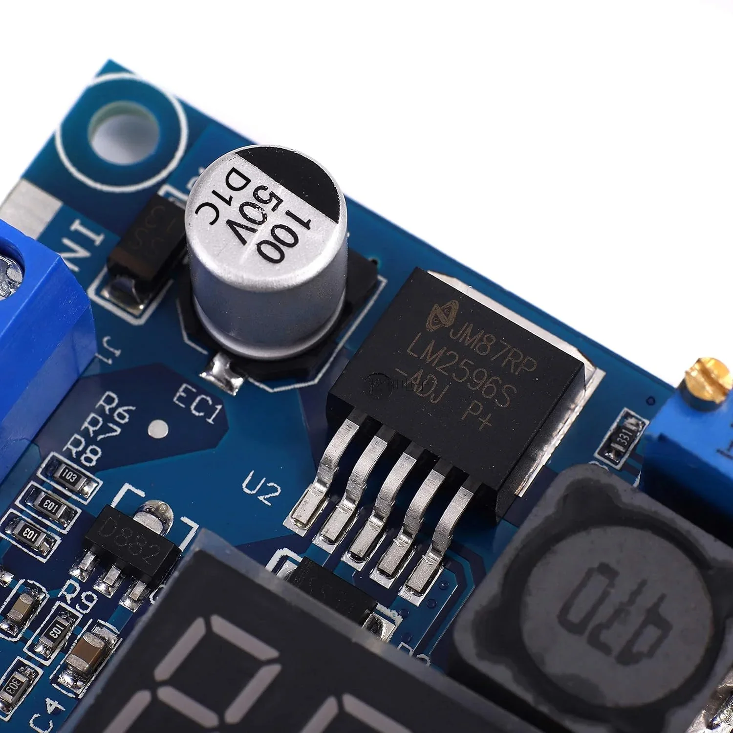 LM2596 DC DC Step Down Converter Voltage Regulator LED Display Voltmeter Buck Adapter Adjustable Power Supply