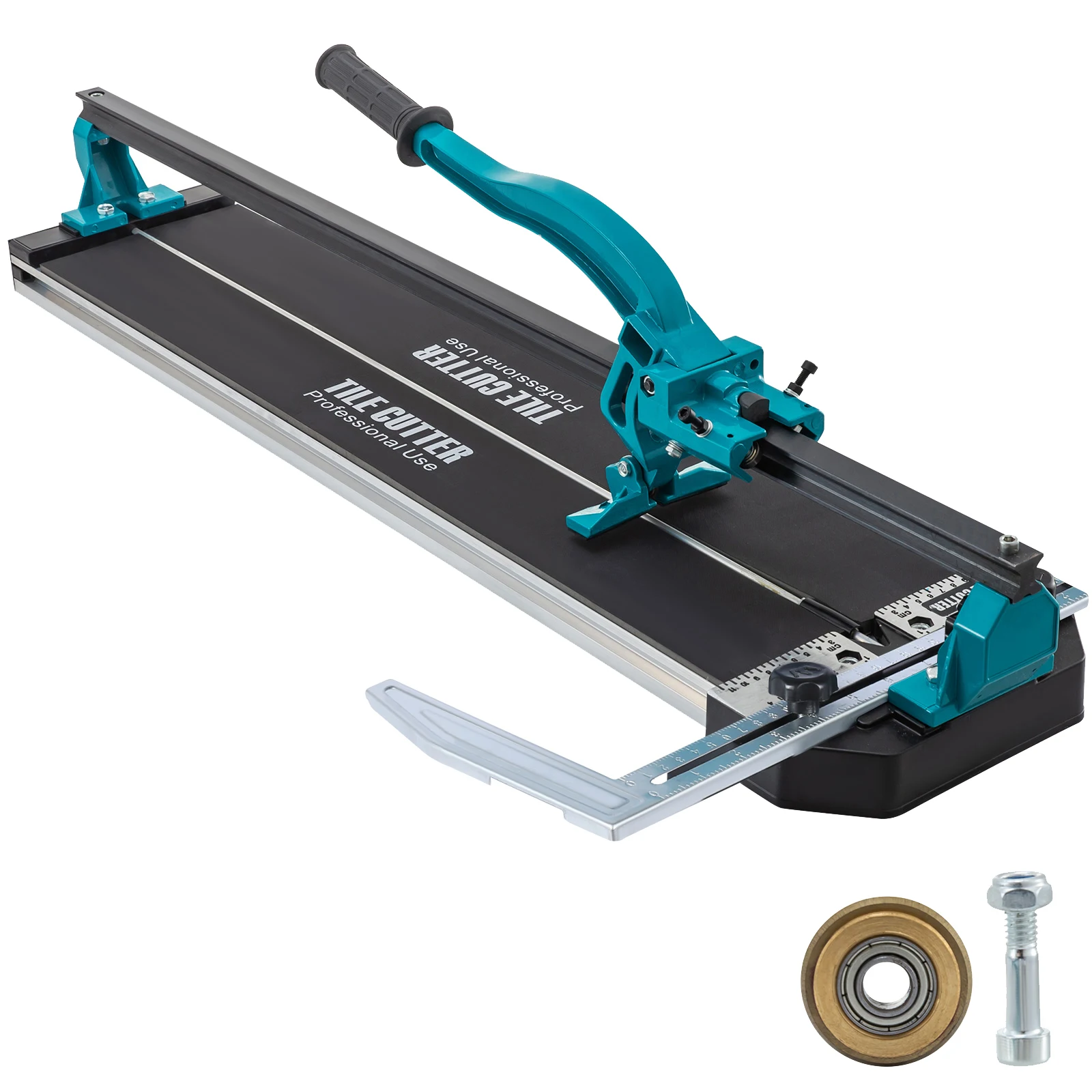 SucceBuy Manual Tile Cutter Laser Positioning Single Rail Professional Hand Tool for Cutting Ceramic Porcelain Floor Tiles
